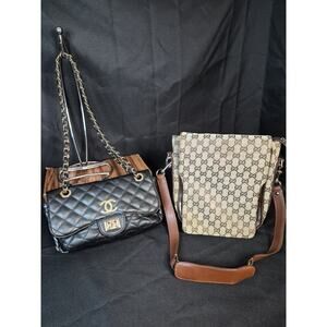 Non Authentic crossbody Purses, Made To Look Like The Designer Name Brand..